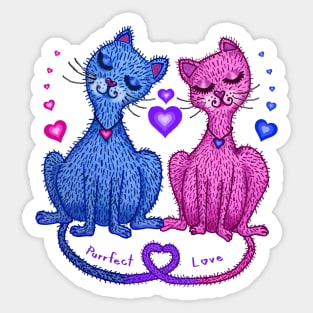 Purrfect Love Sticker